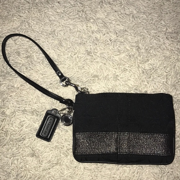 {Coach} Black Sparkle Wristlet - Picture 2 of 4